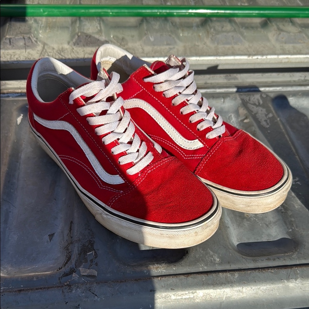 Vans Men's Bold Red Sneakers